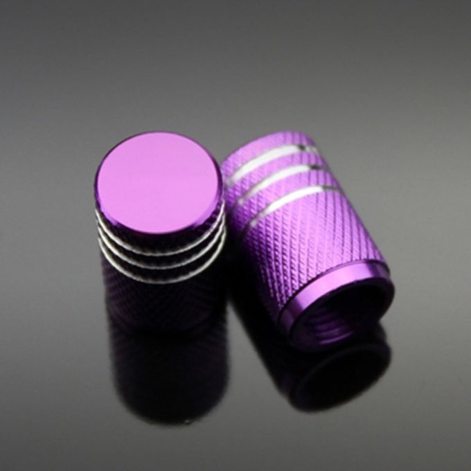 4Pcs Aluminum Car Motorcycle Tyre Tire Air Valve Cap-Black
