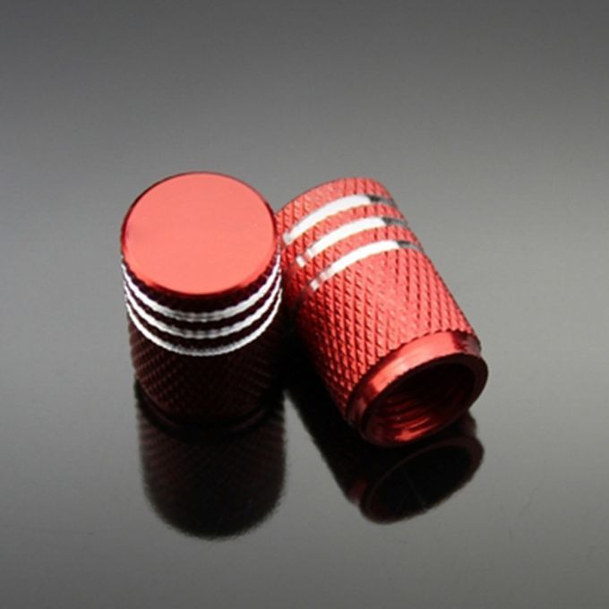 4Pcs Aluminum Car Motorcycle Tyre Tire Air Valve Cap-Black