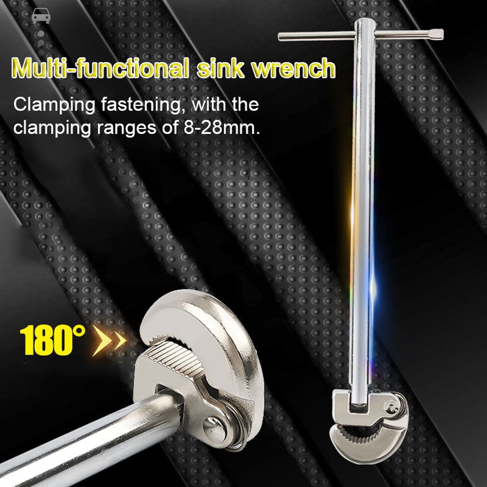 Multifunctional Sink Wrench Carbon Steel Faucet Sewer Pipes