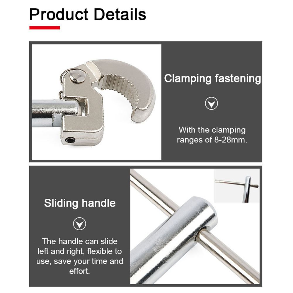 Multifunctional Sink Wrench Carbon Steel Faucet Sewer Pipes