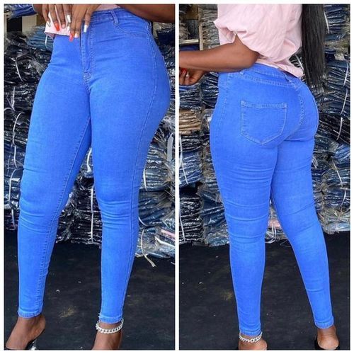 High Waist Classic Jean For Ladies- Blue