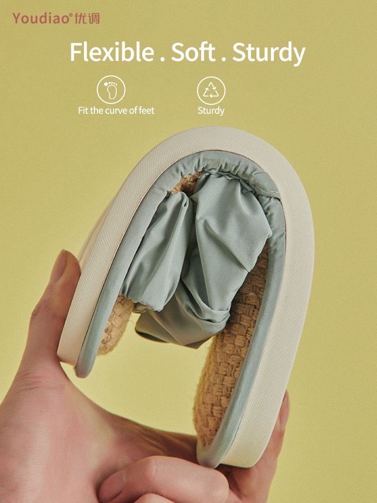 Boy Slippers Linen Shoes Women Shoes Indoor Slipper Silent House