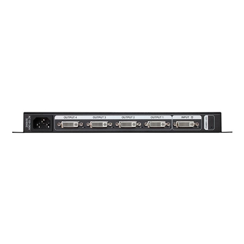 DVI Splitter Synchronous 4 Ports Distribution Amplifier 4K*2K 1 In 4 Out DVI