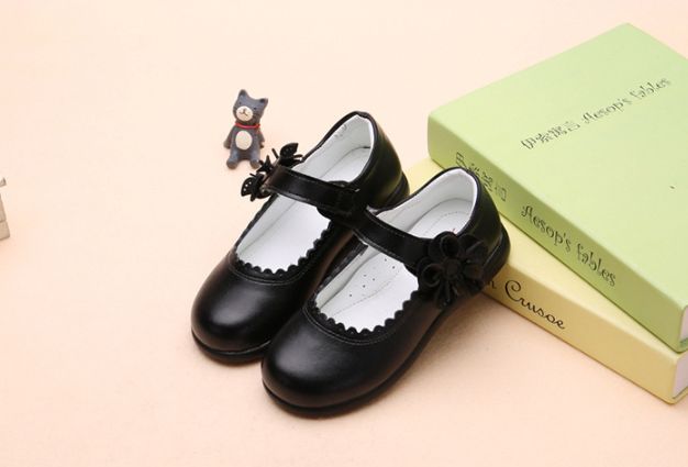 Girls Black Dress And School Shoe