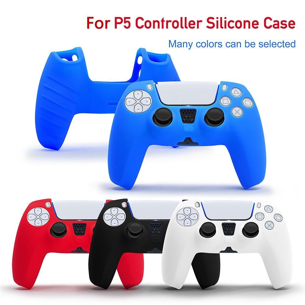 Controller Gamepad for PS5 White Thumbstick Joystick Stick Cover Silicone Protective Case Cover Skin for Playstation 5