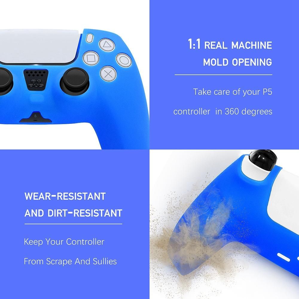 Controller Gamepad for PS5 White Thumbstick Joystick Stick Cover Silicone Protective Case Cover Skin for Playstation 5