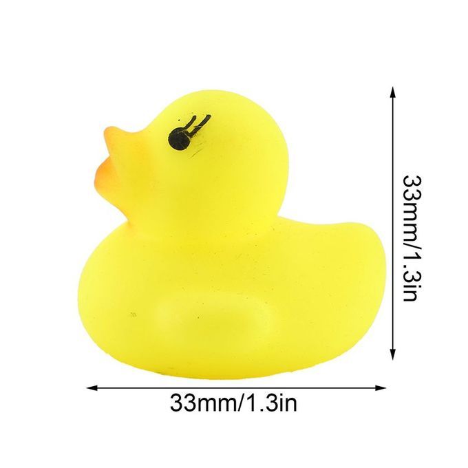 Kawaii Ute Artoon Du K Baby Squeaky Rubber Du Ks Bath Water Swimming Toys-yellow & Red