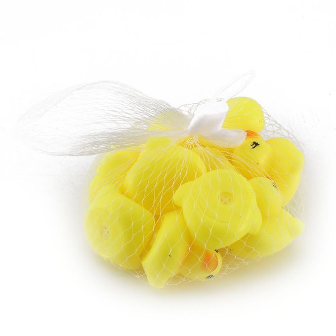 Kawaii Ute Artoon Du K Baby Squeaky Rubber Du Ks Bath Water Swimming Toys-yellow & Red
