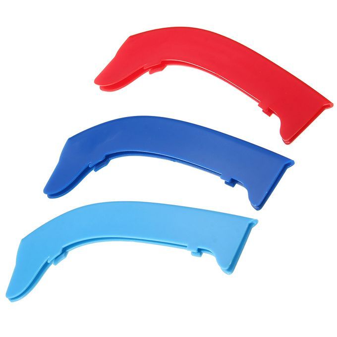 3pcs Cars M Color Front Kidney Grille Strips Covers