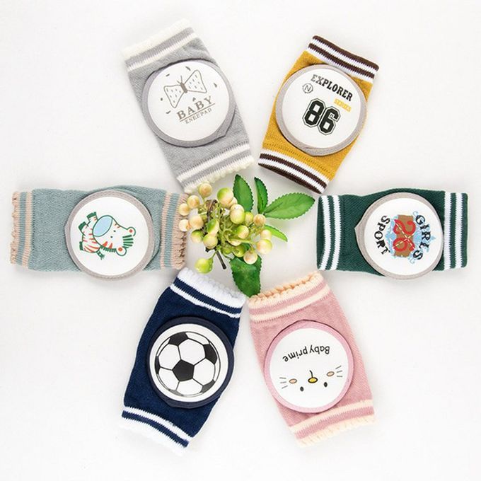 Summer Ute Artoon Animal Baby Knee Pads Qu Ty Soft Otton Newborn Legs-Football