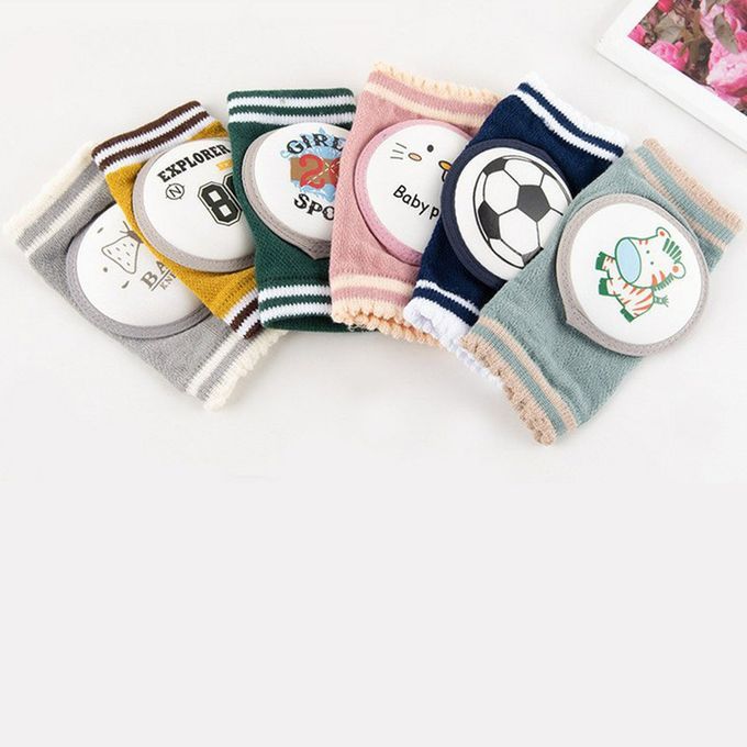 Summer Ute Artoon Animal Baby Knee Pads Qu Ty Soft Otton Newborn Legs-Football