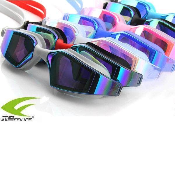 D805 FEIUPE Anti-fog Anti-uv Swim Sportswear Swimming Glasses Women Men Adult Swimwear Waterproof Eyewear Black+Red Black Red