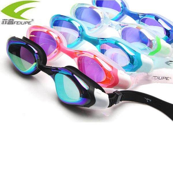 D805 FEIUPE Anti-fog Anti-uv Swim Sportswear Swimming Glasses Women Men Adult Swimwear Waterproof Eyewear Black+Red Black Red