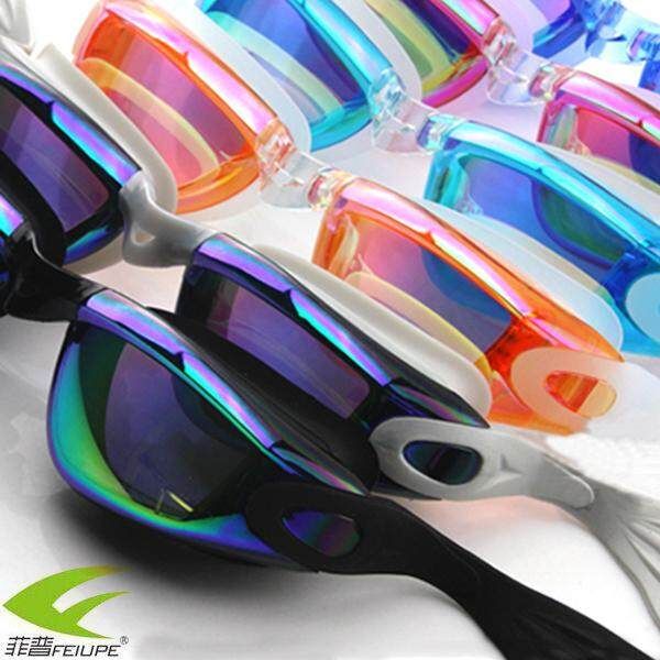 D805 FEIUPE Anti-fog Anti-uv Swim Sportswear Swimming Glasses Women Men Adult Swimwear Waterproof Eyewear Black+Red Black Red