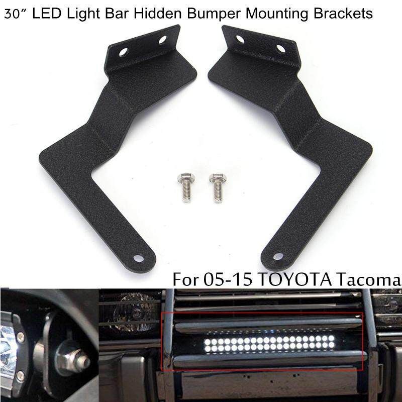 Fit 30'' LED Light Bar Hidden Bumper Mounting Brackets For TOYOTA Tacoma 05-15