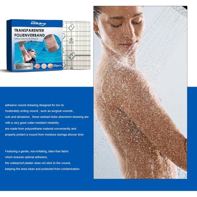 Transparent Stretch Adhesive Bandage Showerproof Film Dressing For