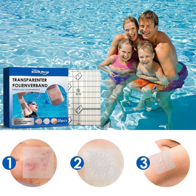 Transparent Stretch Adhesive Bandage Showerproof Film Dressing For