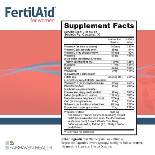 Fairhaven Health Fertile Aid For TTc Women -90 Capsules