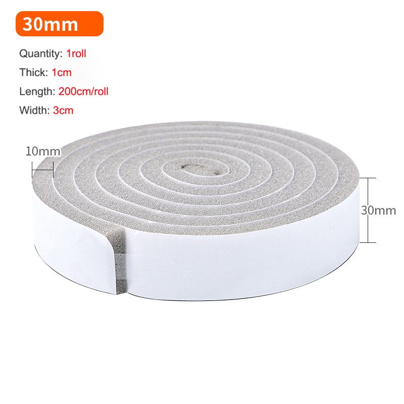 2M4M Self-Adhesive Sponge Foam Insulation Tape Door Window