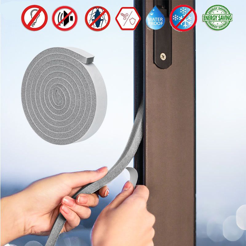 2M4M Self-Adhesive Sponge Foam Insulation Tape Door Window
