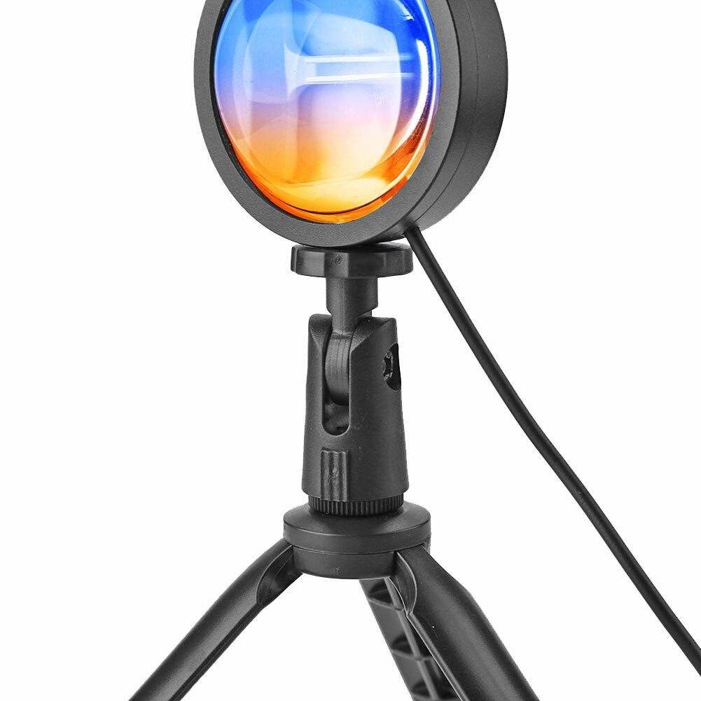 USB Sunset Lamp Breaking Dawn Projector Atmosphere Light Living Room Bedroom Night Light Room Decor Bar Photography Background