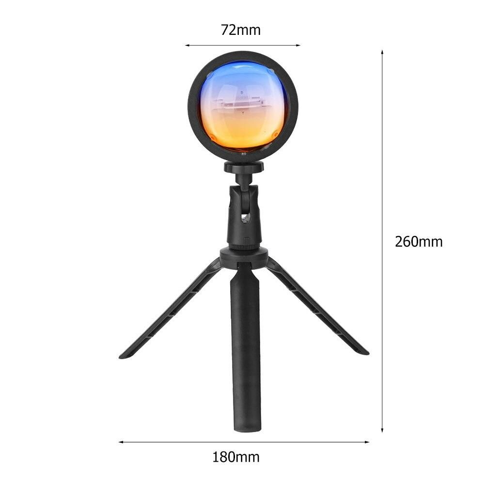 USB Sunset Lamp Breaking Dawn Projector Atmosphere Light Living Room Bedroom Night Light Room Decor Bar Photography Background