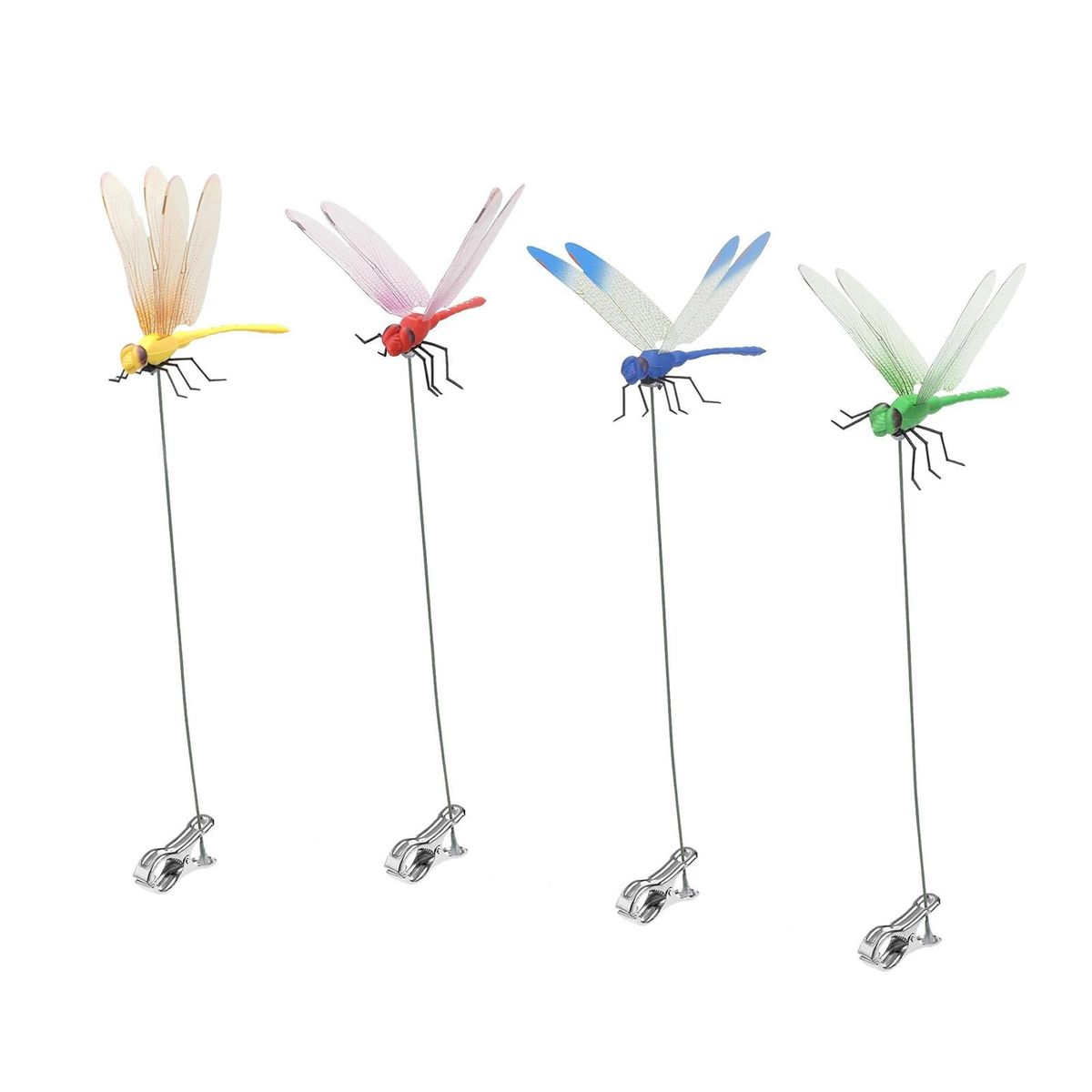 Pvc Waterproof Dragonfly Clips Vibrant Waterproof Dragonfly Clips Multicolor