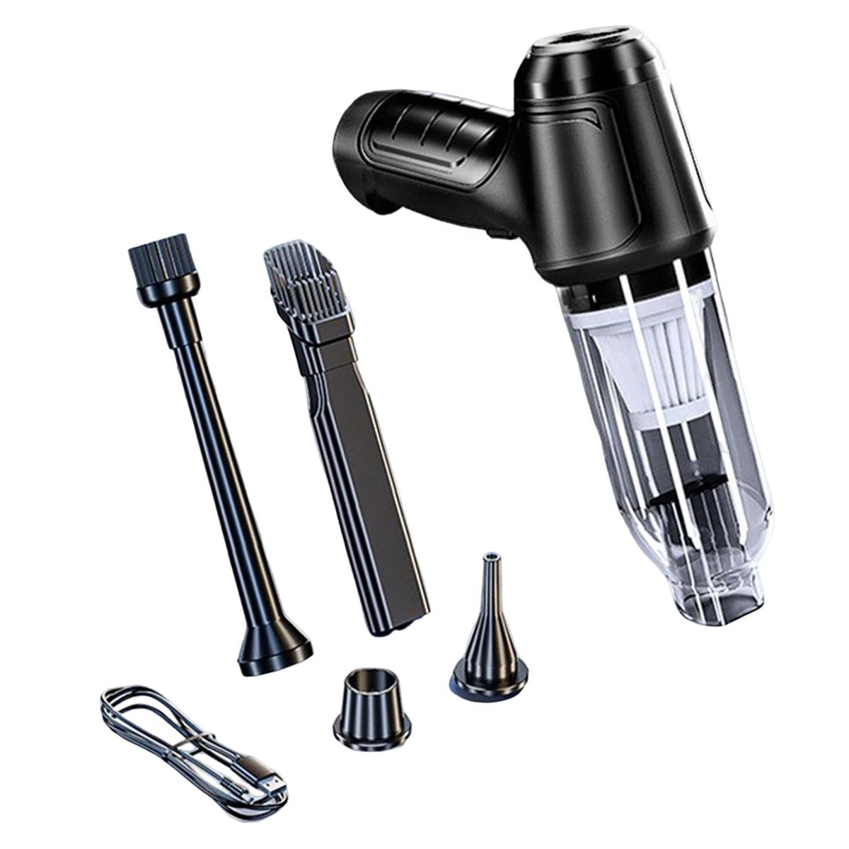 Car Vacuum Cleaner High Power Portable Home Car Mini Vacuum Cleaner Black