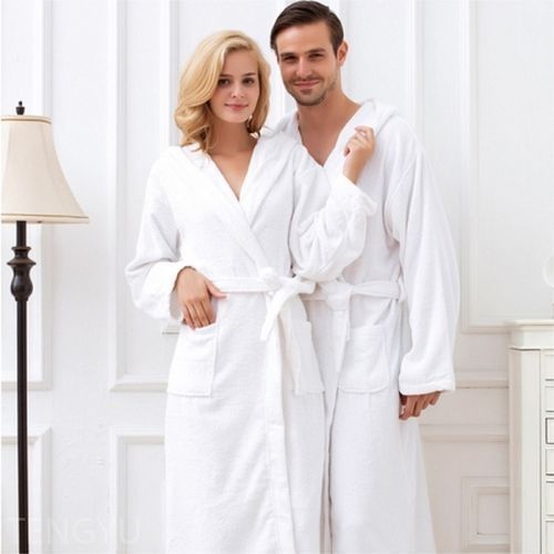 Couples Bathrobe - White