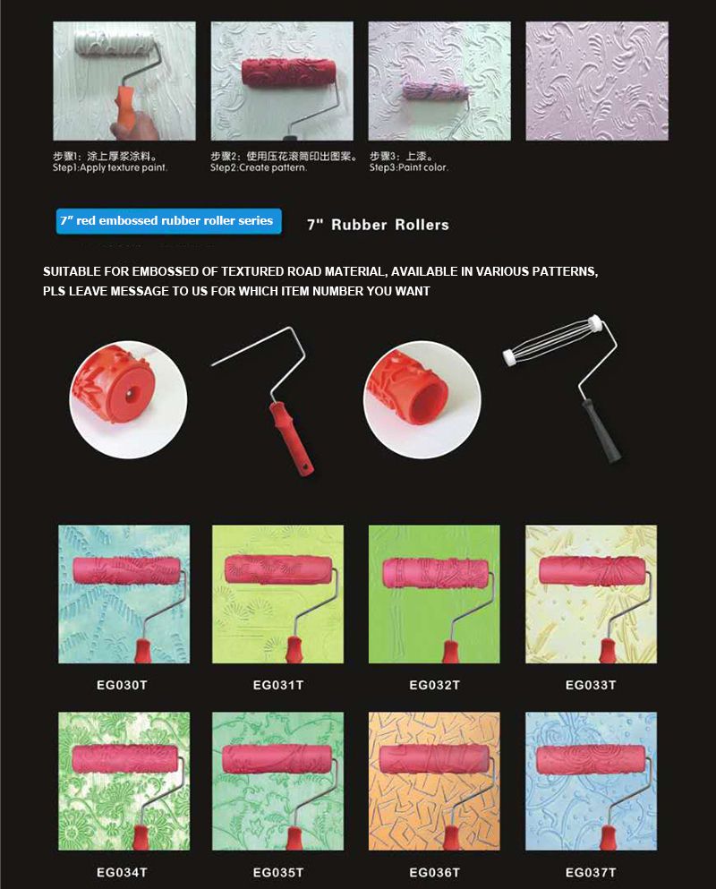Decorative Paint Roller Pattern Emed Texture Painting Tools
