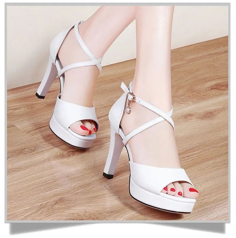 European And American Large Size High Heel Ladies Sandals