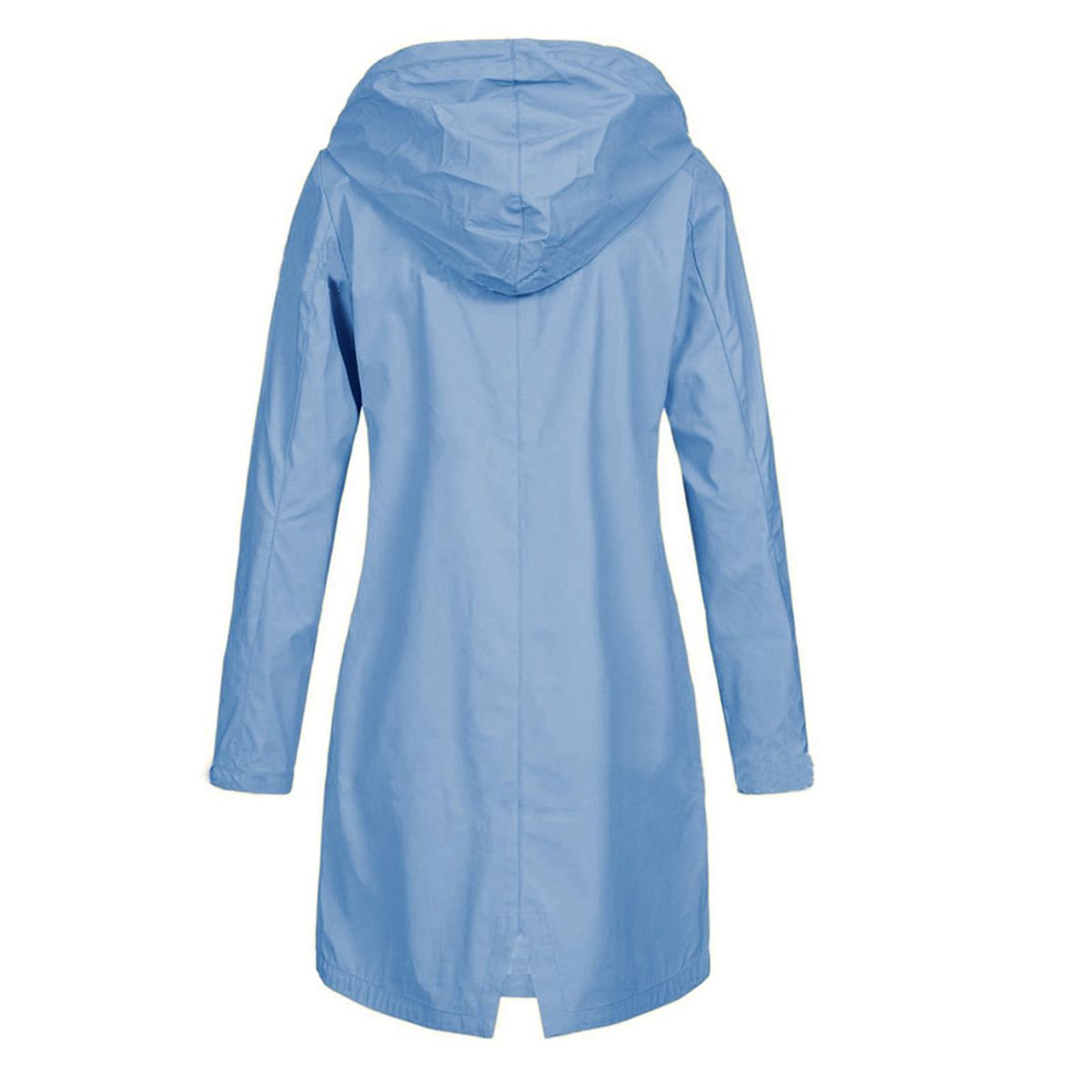 Women Jacket Waterproof Lightweight Rain Jacket Coat For 5XL Blue