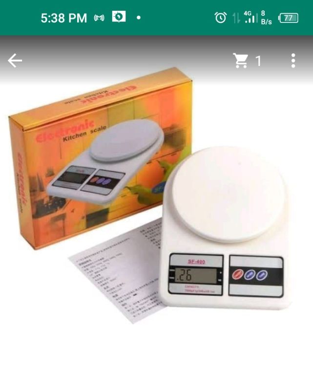 Original Electronic Kitchen Scale - LCD Display