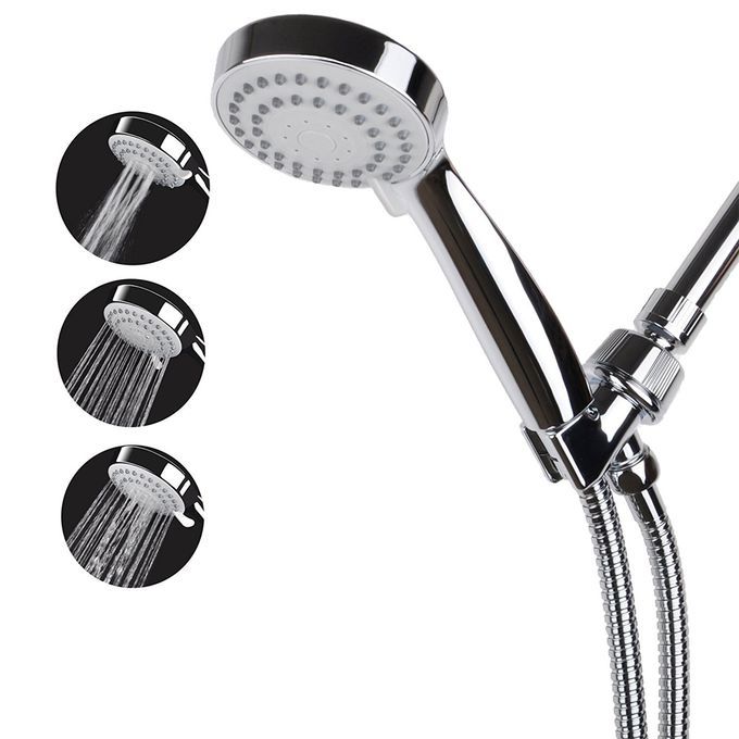 Handheld Shower Head 3 Spray Settings With Stainless Steel