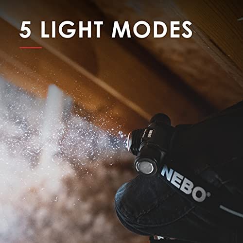 NEBO Transcend 1000Lumen Headlamp Flashlight 5 Mode Recharge