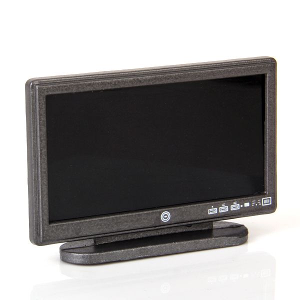 112 Dollhouse Miniature Wide Screen Television Flat-Panel
