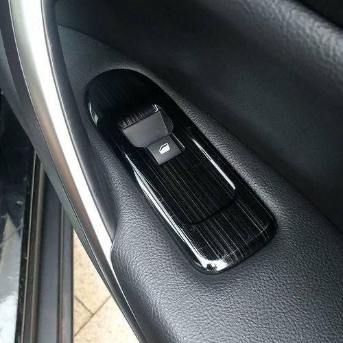 4Pcs Car Door Window Armrest Cover Switch Button Panel Trim