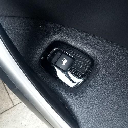 4Pcs Car Door Window Armrest Cover Switch Button Panel Trim