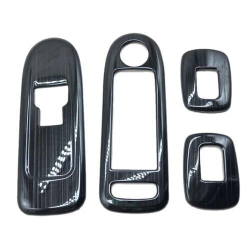 4Pcs Car Door Window Armrest Cover Switch Button Panel Trim