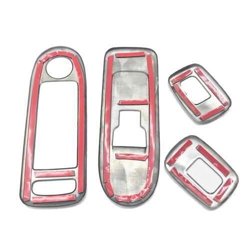 4Pcs Car Door Window Armrest Cover Switch Button Panel Trim