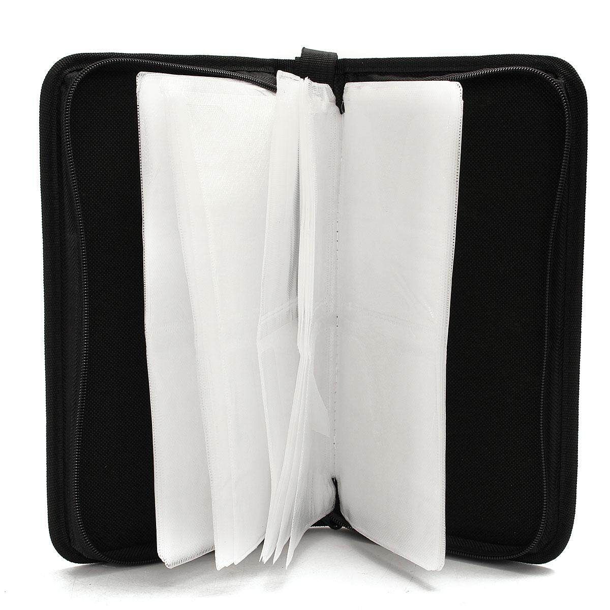 CD VCD DVD 80 Discs Storage Holder Cover Carry Case Bag Orananizer Red Gules