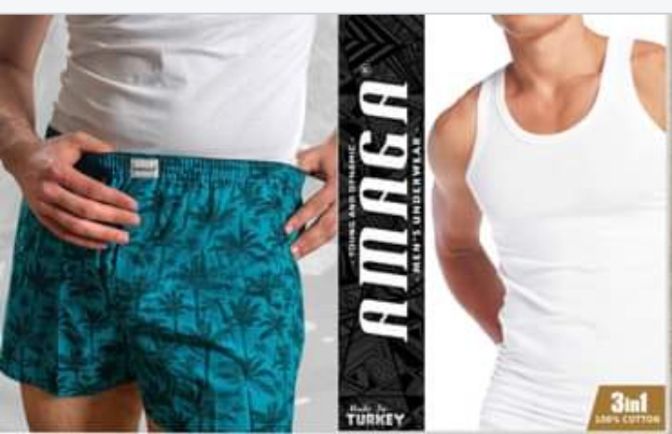 3 In 1 Quality Singlet With A Free Boxer