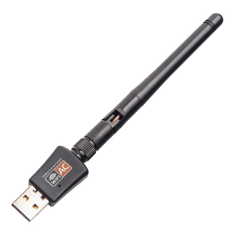 USB WiFi Adapter 600Mbps Dual Band 2.4GHz/5GHz 802.11ac Dongle Wireless Network Card For Windows Macbook Desktop Laptop Without Antenna