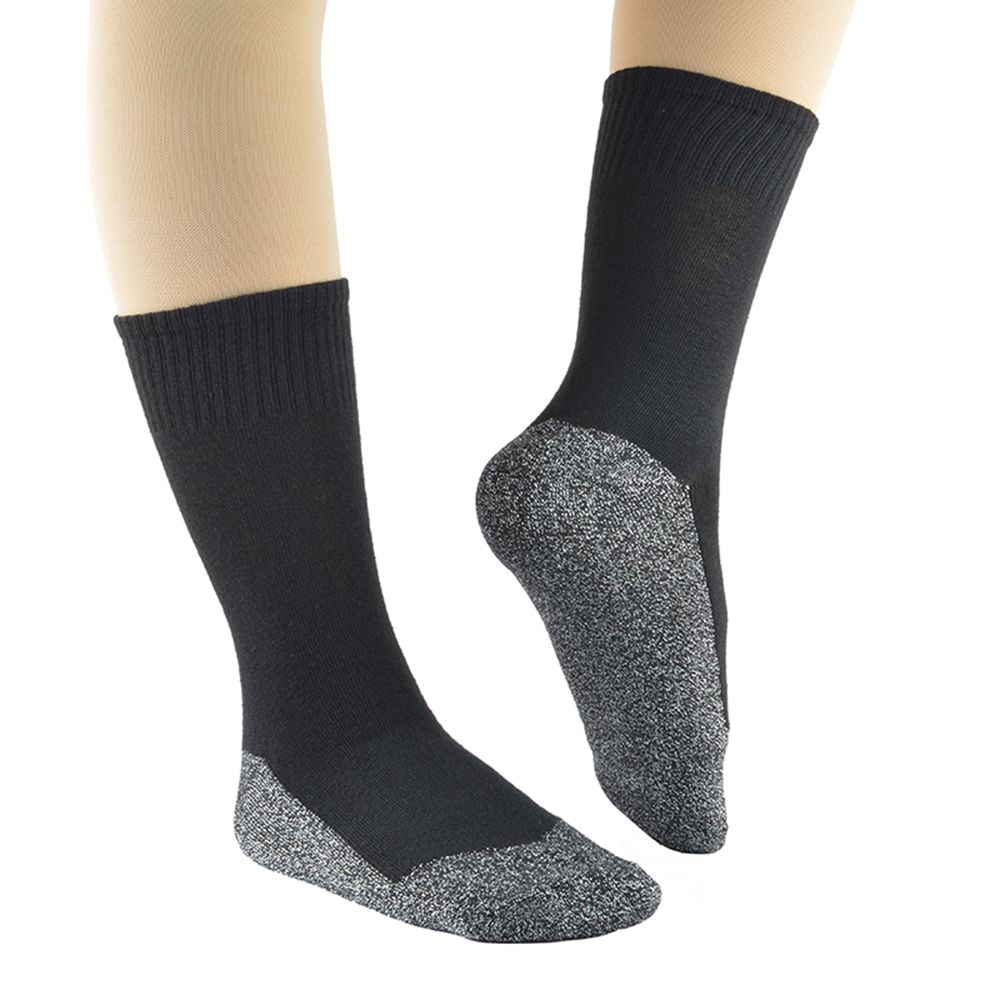 1 Pair Of Compression Socks Aluminized Fiber Warm Socks