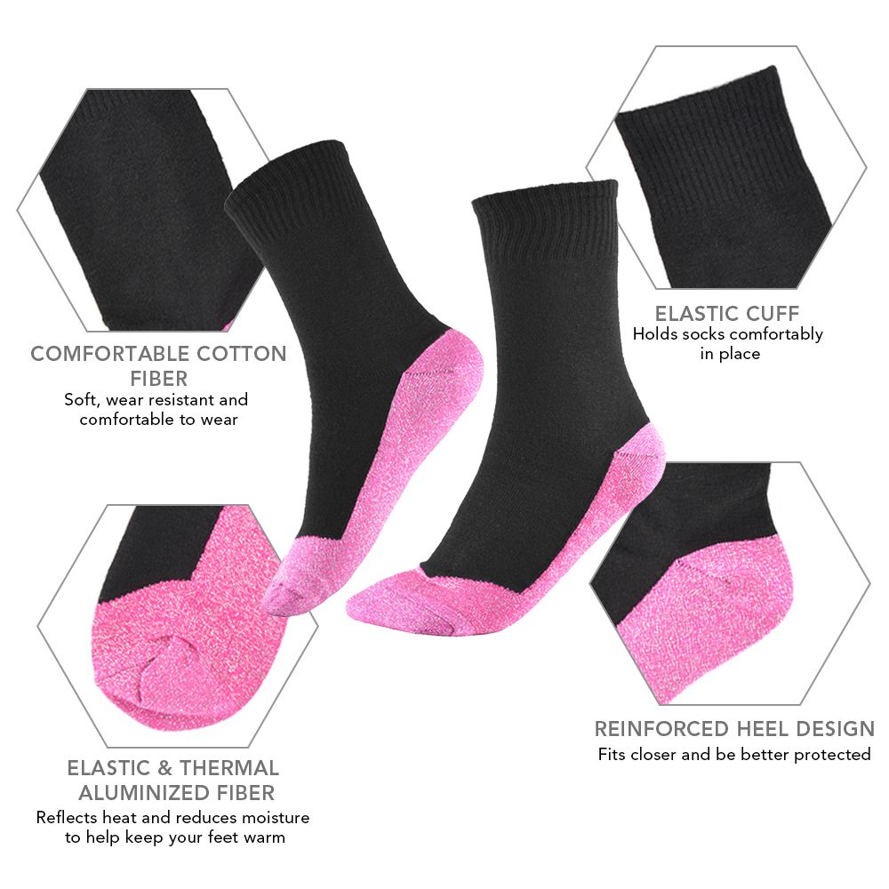 1 Pair Of Compression Socks Aluminized Fiber Warm Socks