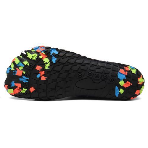 Big Size Mens Water Shoes Beach Diving Climbing Shoes-Black