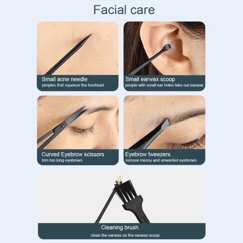 16pcs/set Nail Clipper Cutter Trimmer Ear Pick Grooming Kit Manicure Set