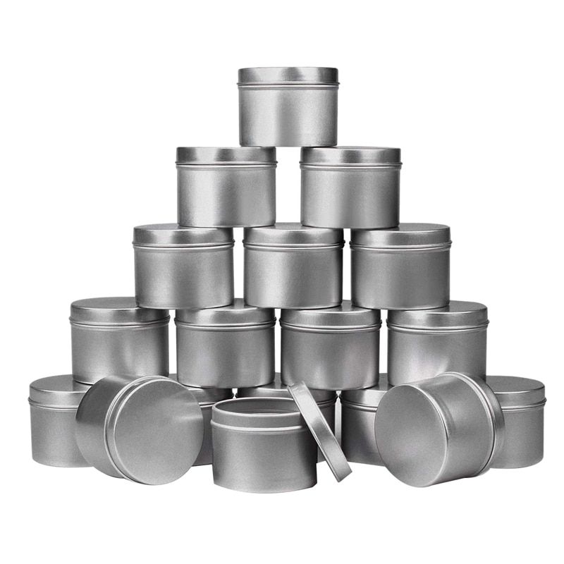 18 Piece Candle Tin , 4 Oz, Candle Containers For DIY
