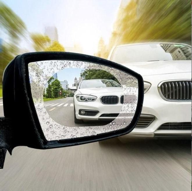 2 pcs Car Anti-Rain And Anti-Fog Film On Rearview Mirror