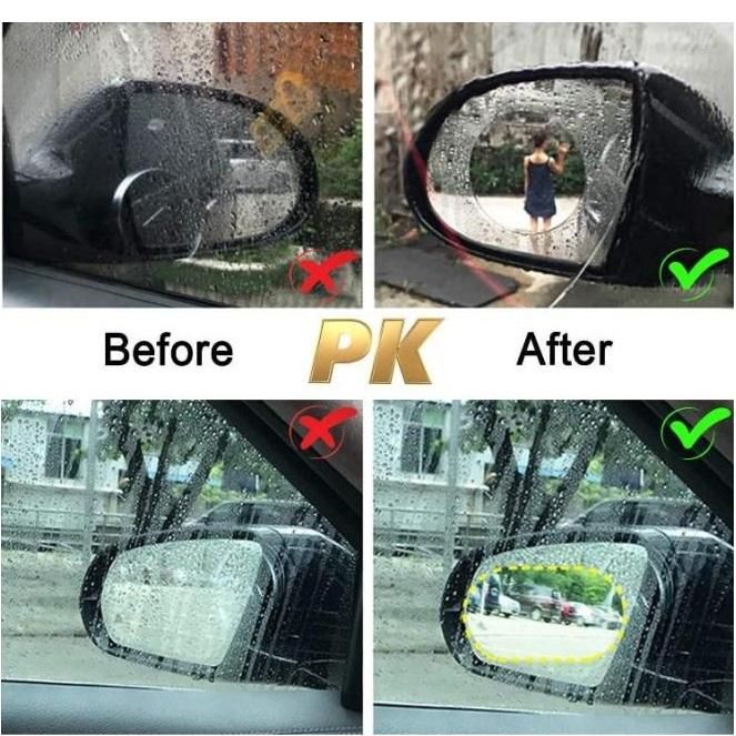 2 pcs Car Anti-Rain And Anti-Fog Film On Rearview Mirror